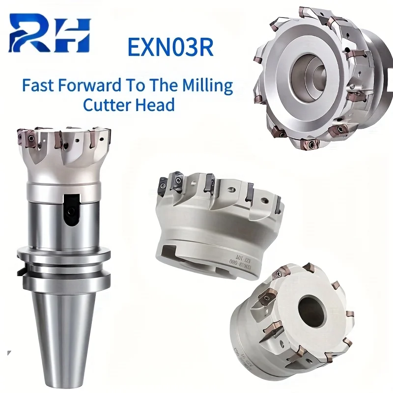 EXN03R TXN03R Fast Feed Milling Tool Holder 40mm 50mm 63mm 80mm Milling Cutter Head LNMU0303ZER Fast Feed Milling Cutter Insert