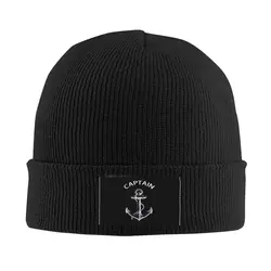 Captain Anchor Beanie Cap Unisex Winter Warm Bonnet Homme Knit Hat Outdoor Ski Nautical Sailor Adventure Skullies Beanies Hats