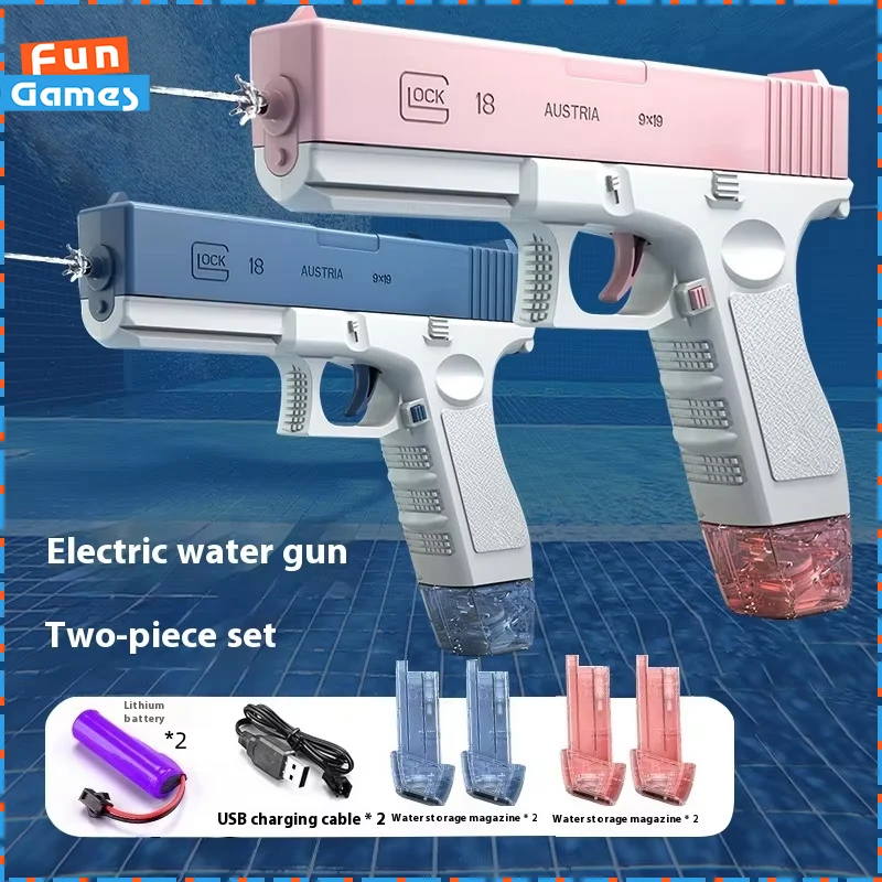 Summer Pool Beach Glock Water Guns Pistol Toy Squirt toy Guns Shooting Games Outdoors Toys Water Blaster Pistol For Kids Adult