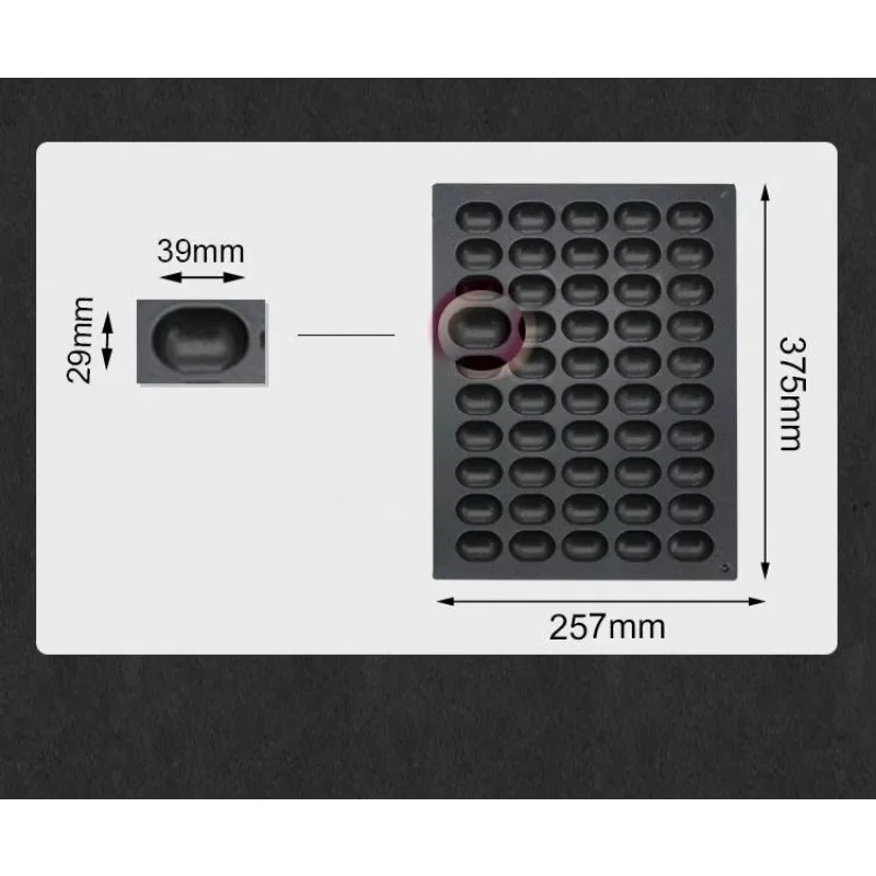 New process New 50 Pcs Stainless Steel Round  Ball Baby Sponge Japanese Pancake Ball Maker Castella Cake Ball Making Machine