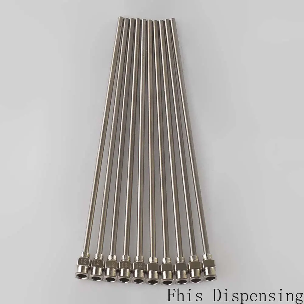 12G 130mm Stainless Steel Blunt Tips Syringe Dispensing Needles for Injection All Metal Pack of 2