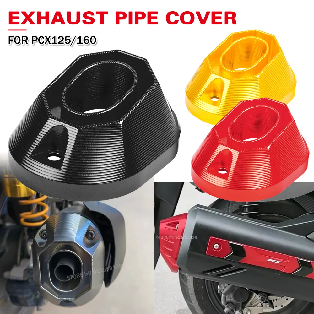 

For Honda PCX 125/160 NWT150 NWG450 NS150GX NX150XC Motorcycle Exhaust Pipe Cover Tail Anti-Collision Cap Accessories 2020-2026