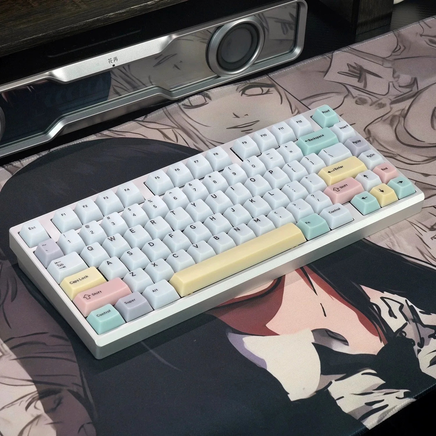 JCM Fog Kermeates Keycap Chalk Keycap Cherry Profile 128 Keys For Cherry MX mechanical keyboard Alice Layout