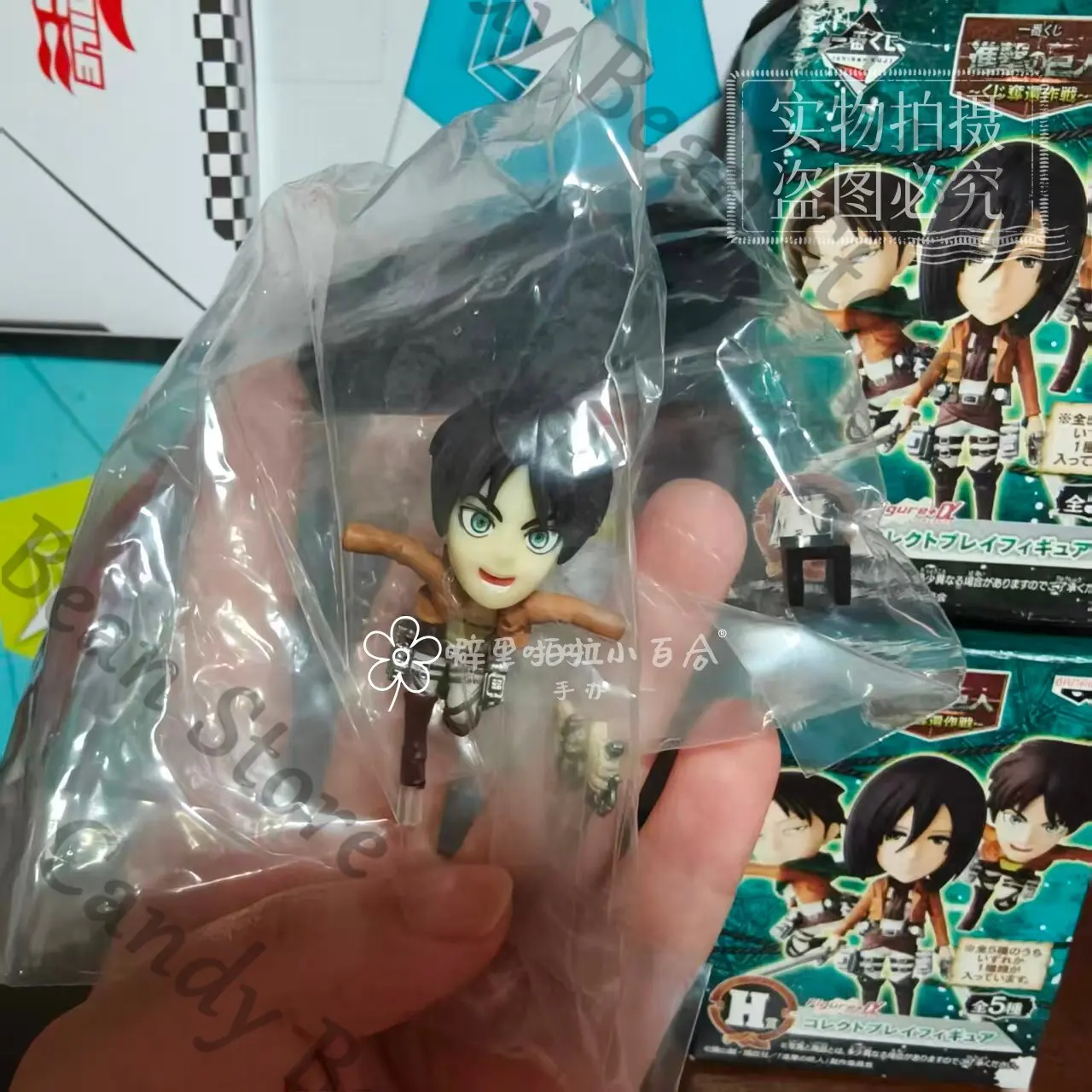 本物のアニメ進撃の巨人エレン・イェーガーミカサ・アッカーマンコスプレqバージョンフィギュア漫画ガレージキットモデル装飾ギフト