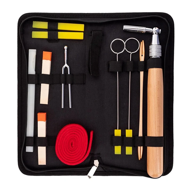 Professional Piano Tuning Kit Piano Tuning Hammer and Mute Kit Piano Tuning Kit 12 PCS - Image 2