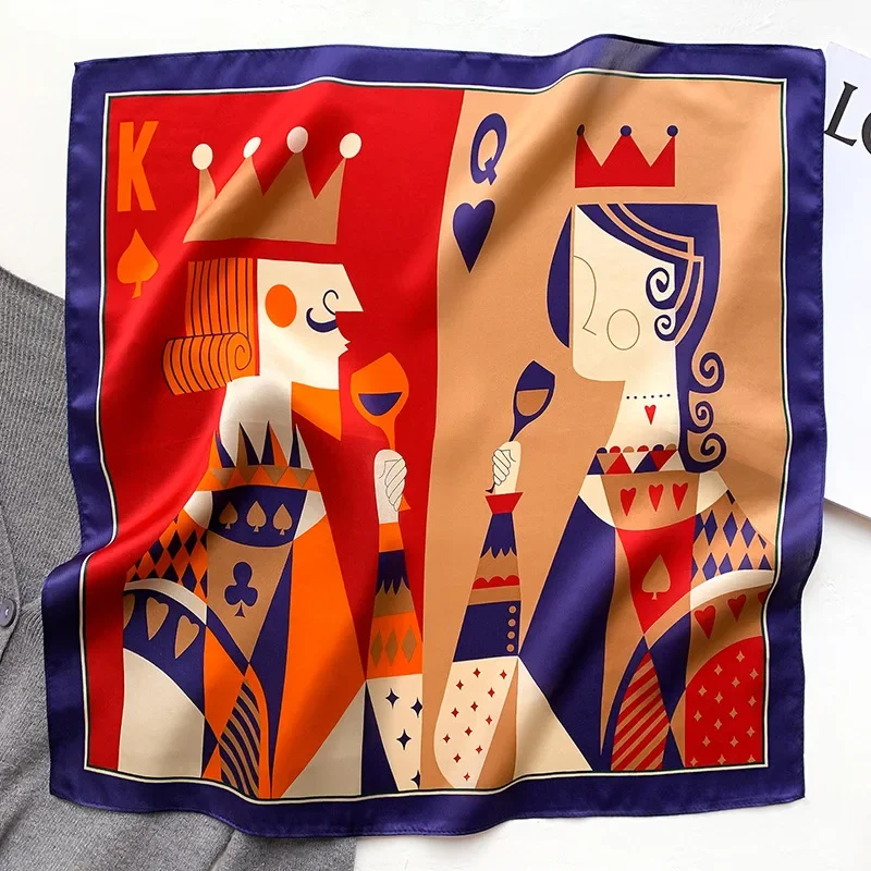 100% Silk Scarf Women Square Scarves Wrap Kerchief Mulberry Spring Luxury Headband Hijab Shawls Bandana High Quality