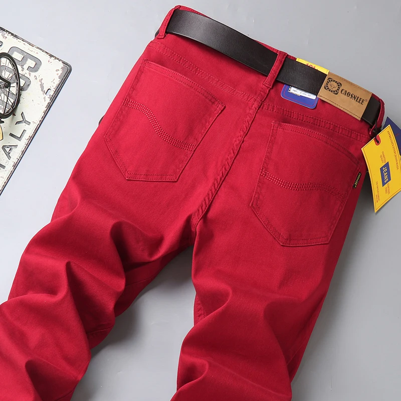 

Spring 2024 Men's Slim Straight Casual Pants Busin Sle Loose Long Trousers Faionable Urban Youth All Seasons Basic Color