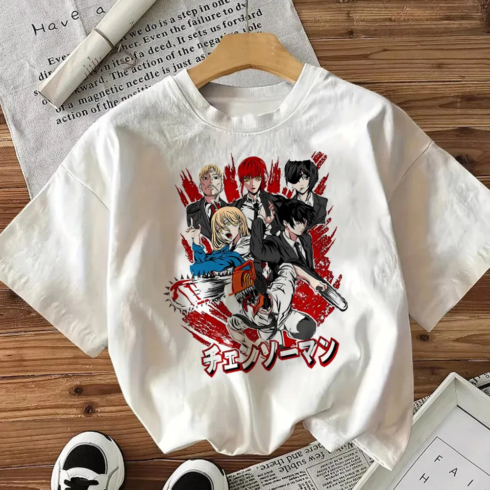 Chainsaw Man t-shirt girl japan clearance sales y2k manga cute shirt baddie y2k grunge Retro
