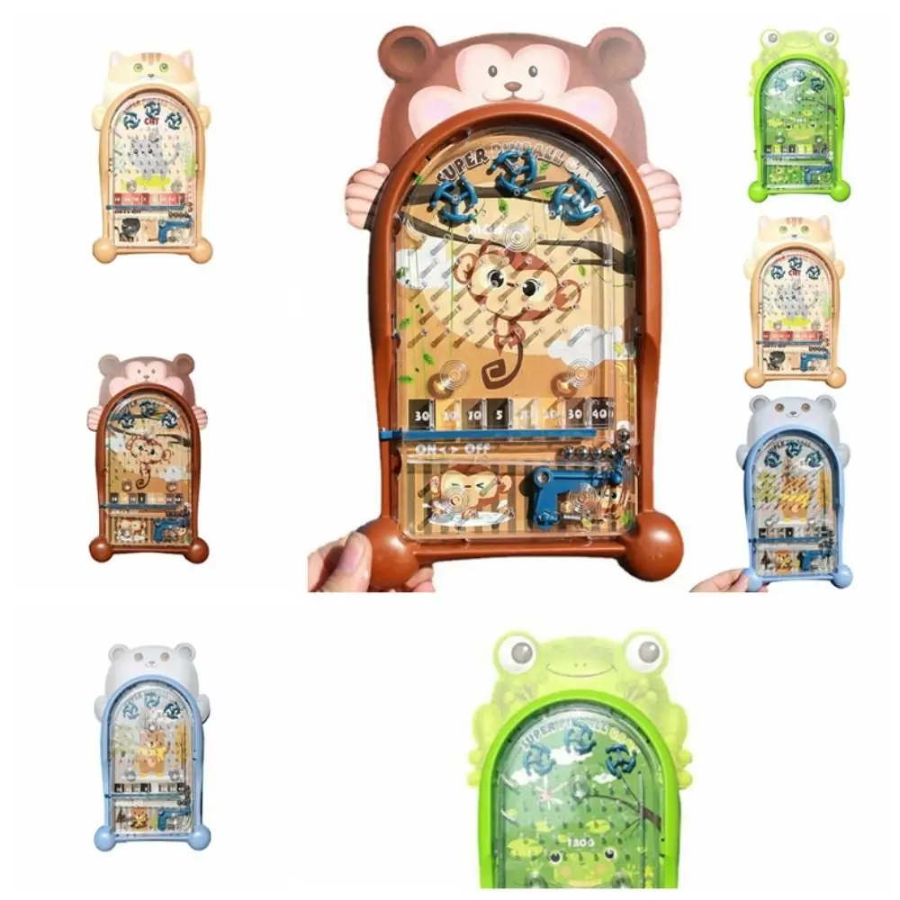 

Frogs Shape Desktop Pinball Game Machine Monkey Parent-Child Table Board shoot Maze Toy Cartoon Animal Plastic Children Toys