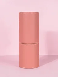 1pcs Makeup Brushes Cylinder PU Leather Pouch Travel Organizer Brushes Cosmetic Case Empty Portable Holder Make up Bucket