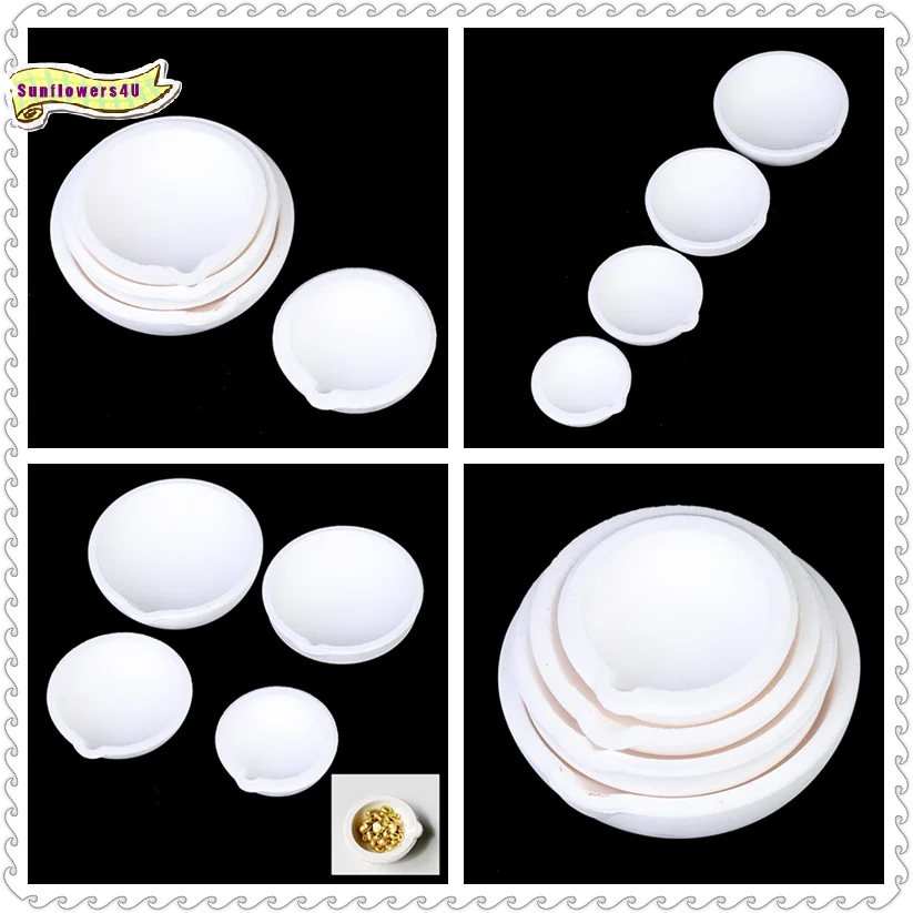 100g 150g 250g 500g High Temperature Quartz Silica Melting Crucible for Gold Silver Jewelry Tool