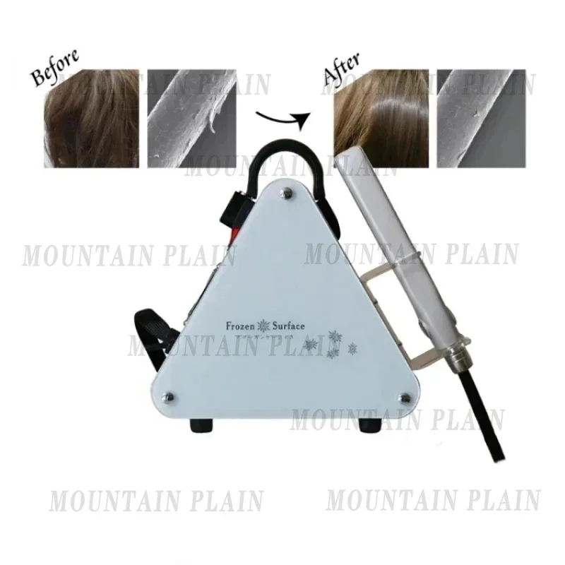 Ice Repair Hair Care Frozen Therapy Cool Treatment Device Hair Straight Care Machine Ice Cold Cryotherapy Flat Iron