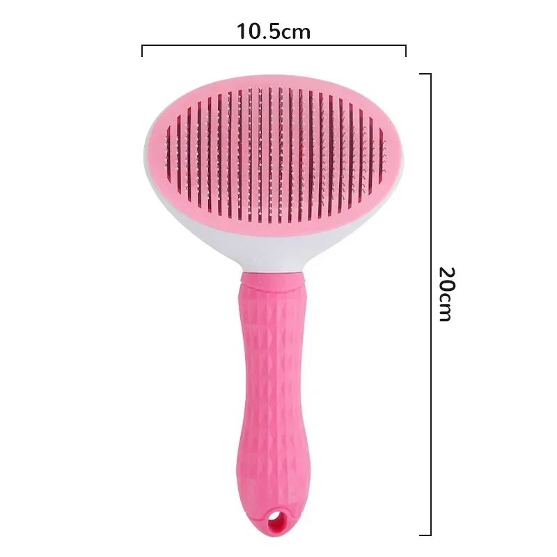 Pet Hair Removal Brush Pet Cleaning and Grooming Products Stainless Steel Automatic Hair Removal Cat Comb Pet Grooming Products image 6