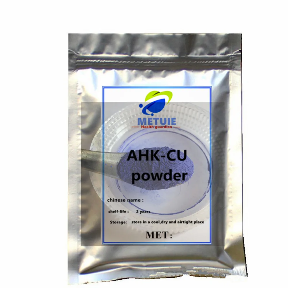 

Mini Pack AHK-CU Copper Peptide Powder, Customizable Weight & Aluminum Foil Packaging, Double Plastic Inner Liner for Hair Regro