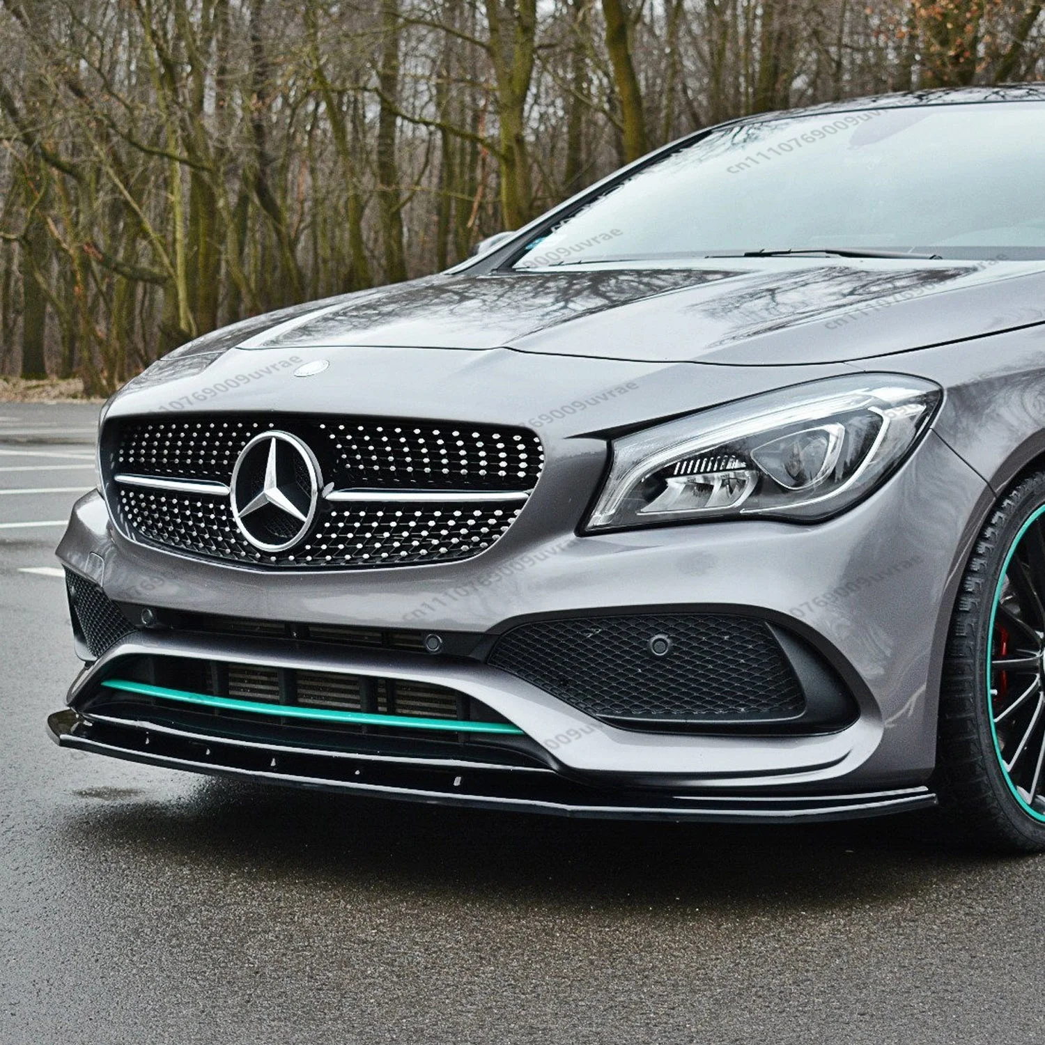 

Спойлер-сплиттер для переднего бампера Max Style Gloss Black для Mercedes C117 X117 CLA Class AMG line/CLA 45 2015-2018 Facelift
