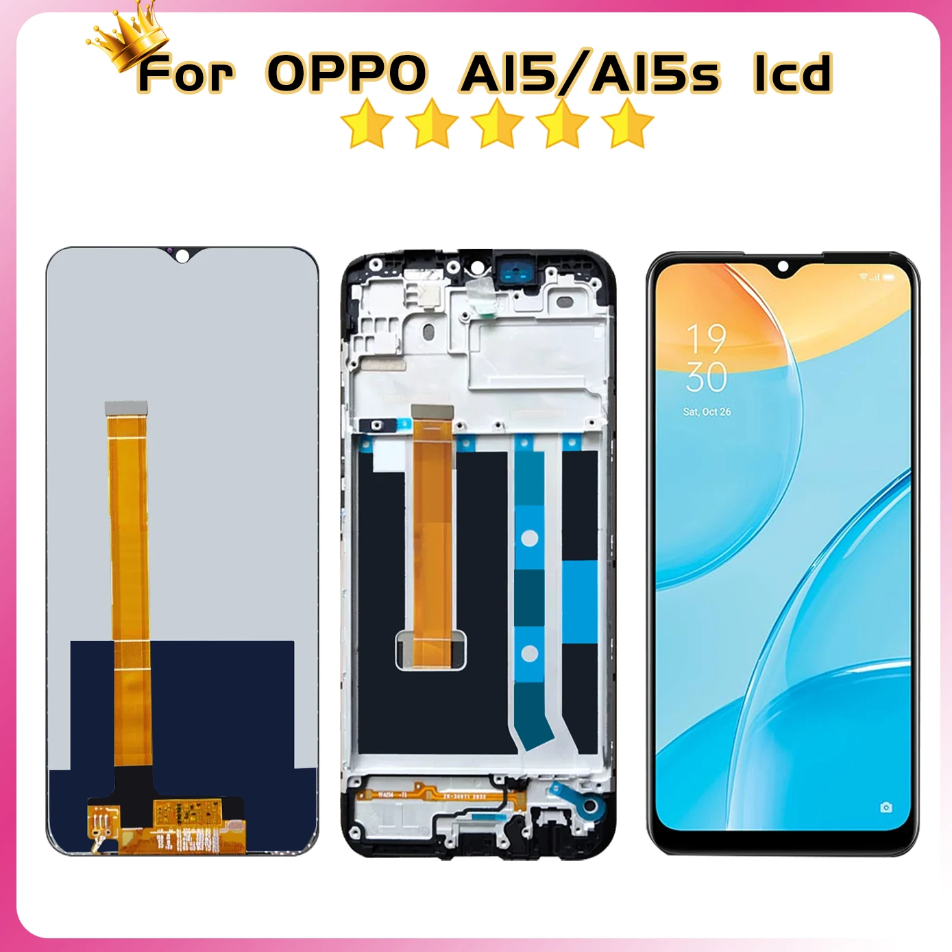 6.52\'\' Lcd For OPPO A15 CPH2185 LCD Display Touch Screen For OPPO A15s CPH2179 Digitizer Assembly Replacement High quality