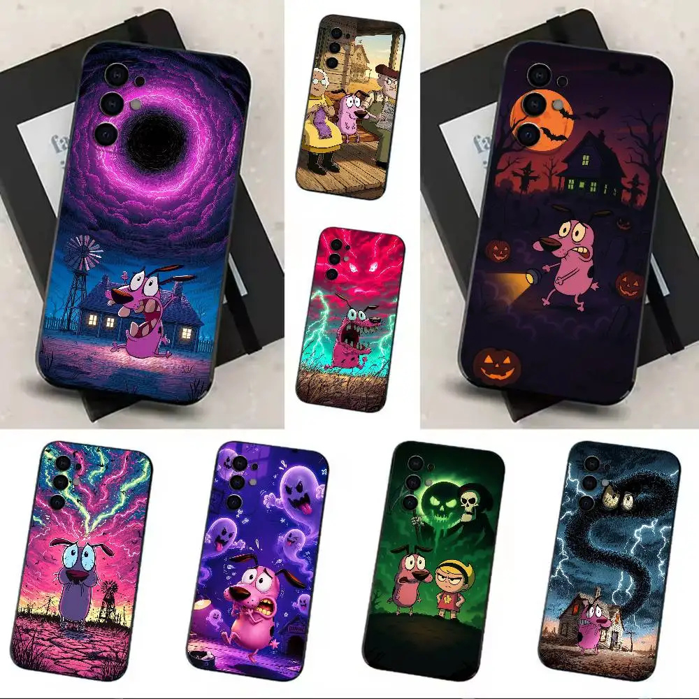

CTCD-Courage-the C-Cowardly Dog Phone Case Soft Black Case For Samsung S24,S30,S21,S23,S22,S20,Ultra,S25,Plus