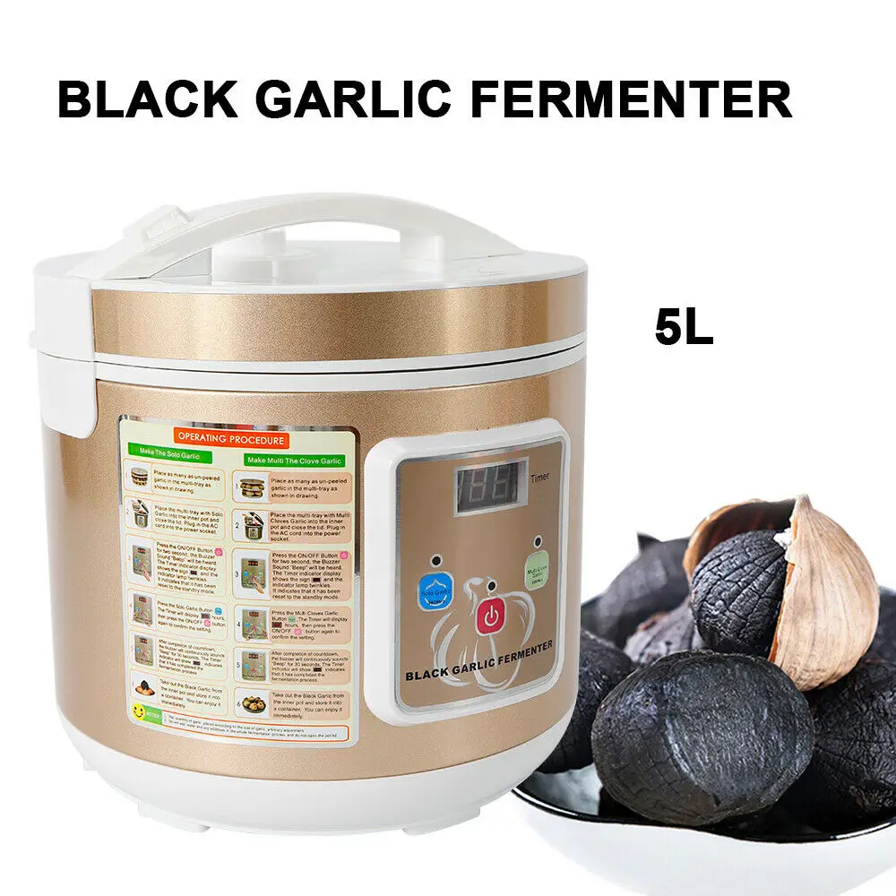 5L Black Garlic Fermenter Intelligent Garlic Maker 90W 12-15 Days Fermentation Machine