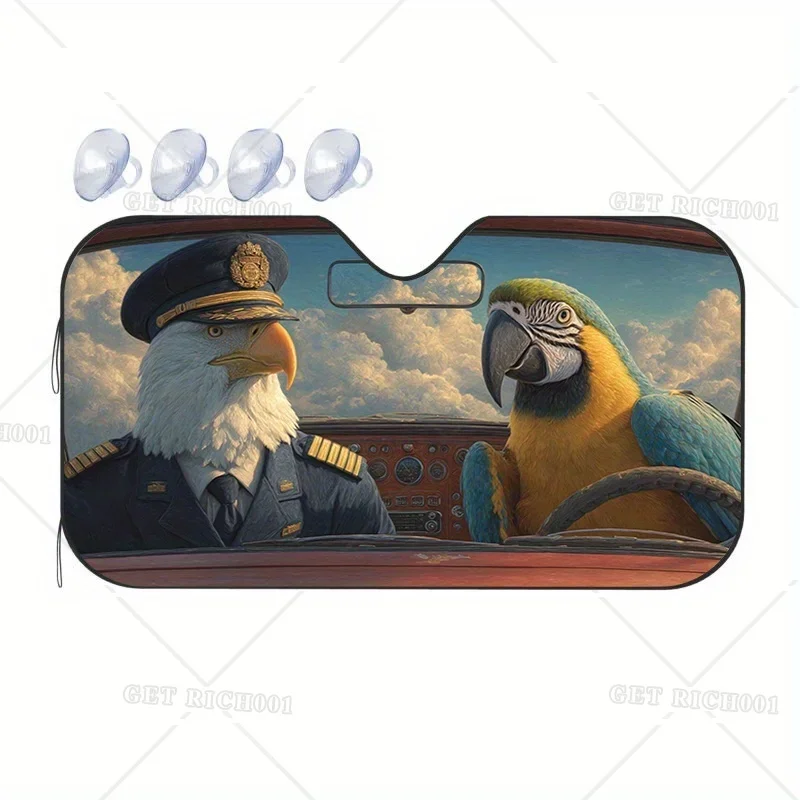 

Eagle Parrot УФ-защита Sunsha для лобового стекла автомобиля, подходит для лобового стекла, декоративный солнцезащитный козырек, все автомобили, интерьер автомобиля