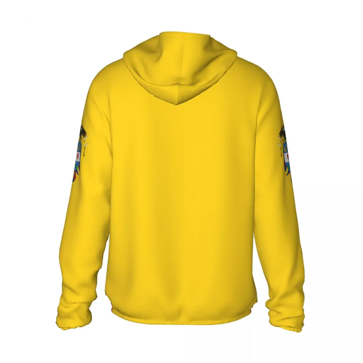 2026 Summer Colombia Flag Polyester Sunscreen Sun Protection Fishing Running Clothes Quick Dry Performance With Zipper Hoodie