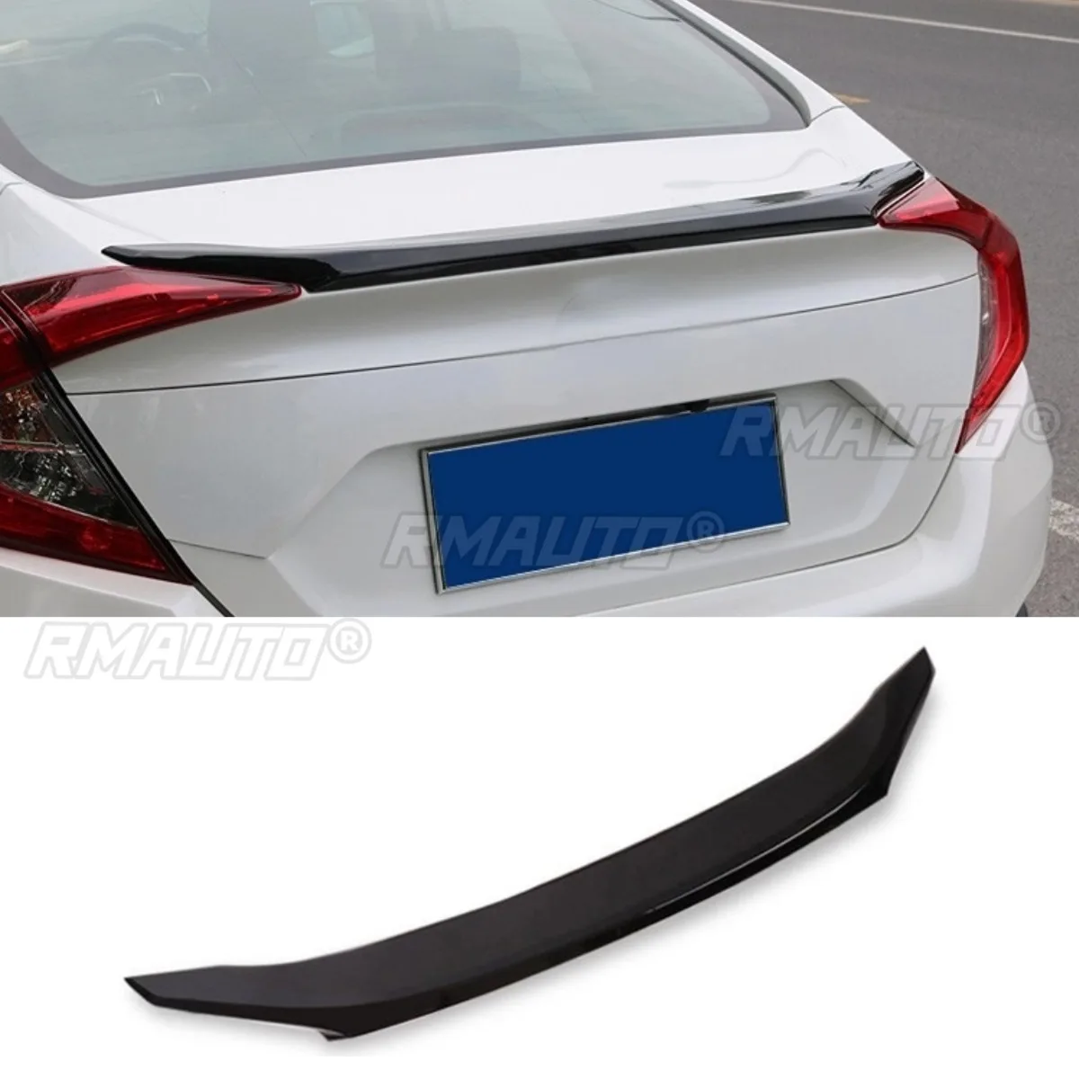 Car Rear Trunk Spoiler Wing Modification Part For Honda Civic 10th Sedan 2016-2020 Rear Trunk Spoiler Wing Car Accessories