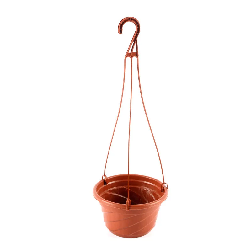 Hanging Basket Garden Plastic Hanging Flower Plant Pot With Chain And Hook Green Dill Ivy Pot Home Balcony Garden Planter Decor