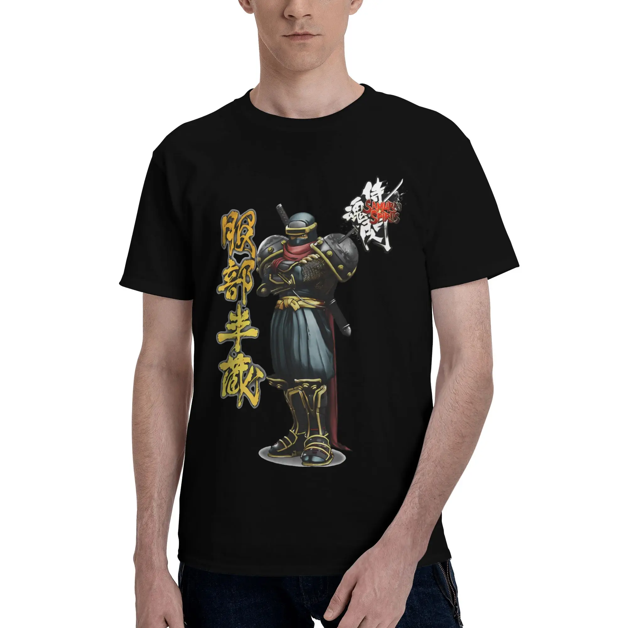 SAMURAI SHODOWN, SAMURAI SPIRITS, HATTORI HANZO Camiseta divertida con gráfico 100% algodón, camisetas Samurai Spirits para hombres