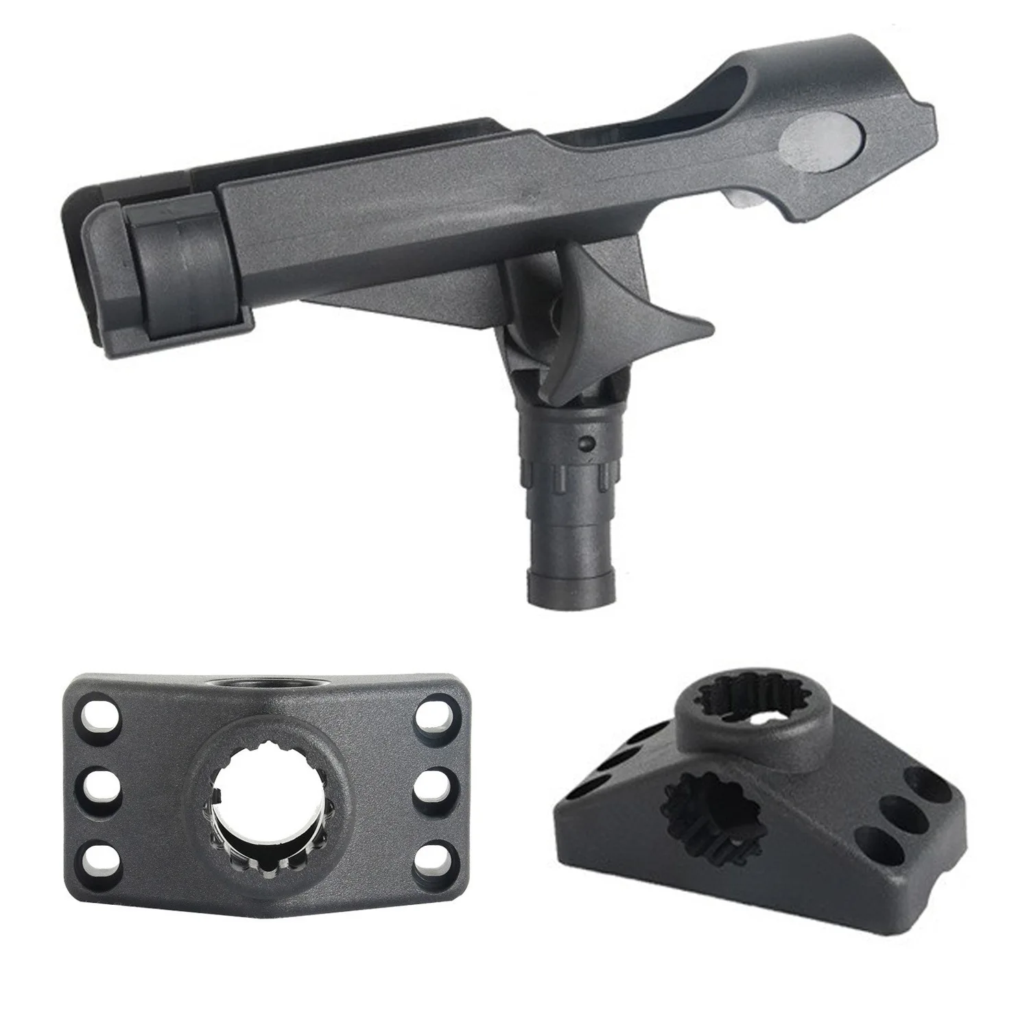 360° Rotatable Fishing Rod Holder Kayak Yacht Fishing Seat Rod Socket Bracket Outdoor Fishing Accessory
