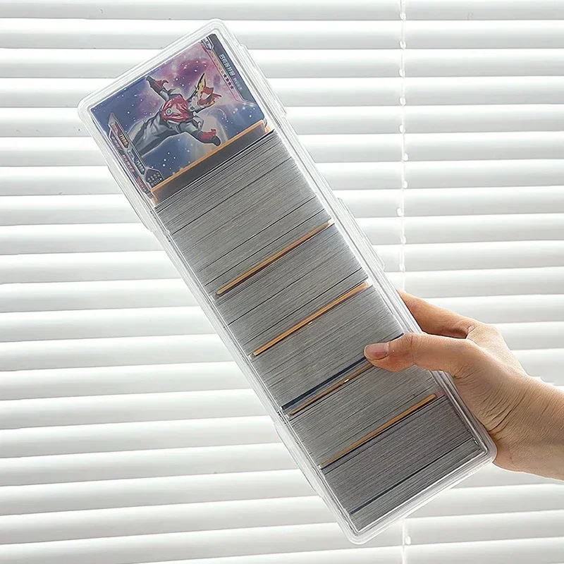 Clear Plastic Compartmentalized Organizer Box Holds 550+ Game Cards Storage Box
