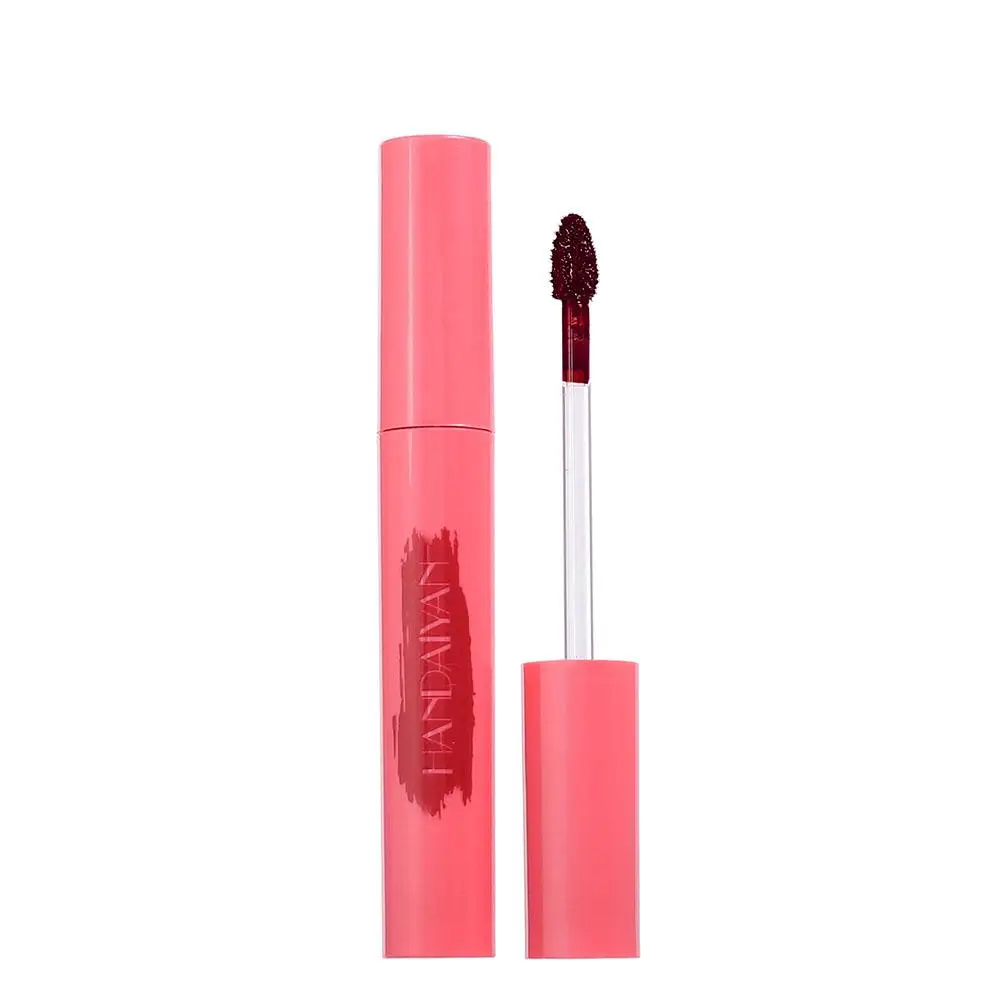 Matt abziehbarer flüssiger Lippenstift Samt Lip gloss Abreißen Make-up Lippen kosmetik wasserdicht langlebig x4m6