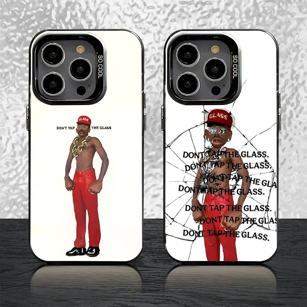 

Dont Tap The Glass T-Tyler Phone Case For iPhone 16,15,14,13,12,11,Pro,XS,Max,Plus,Mini,SE Black Candy Matte Shockproof Cover