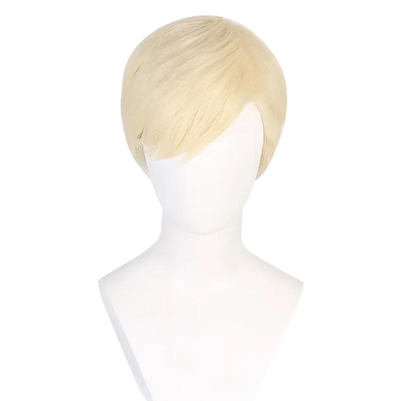 HOT Movie Ken Barbie Cosplay Wig Kyo Short Blonde Wigs for Ken Halloween Costume