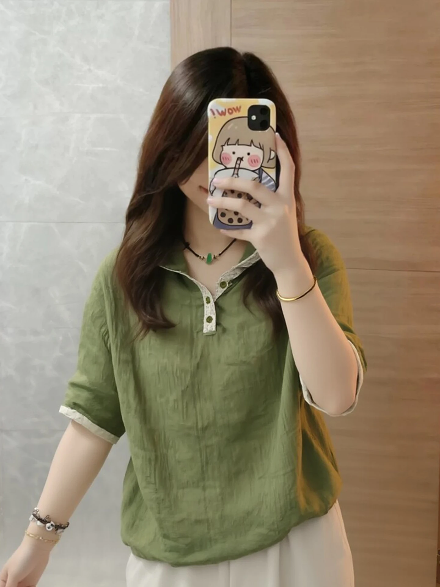 

Korean Sle Casual Loose ort Sve Hoodie irt Women's Faion Spring New Arrival Color Blo Top Comfortable Inner Wear