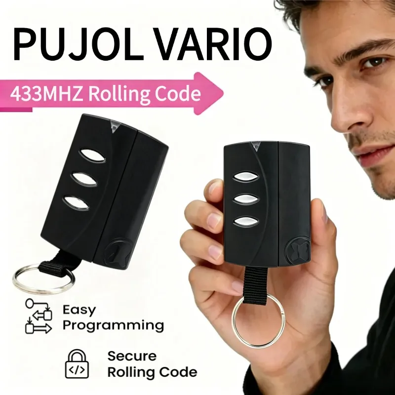 

433.92MHz PUJOL VARIO Rolling Code Garage Door Remote Control