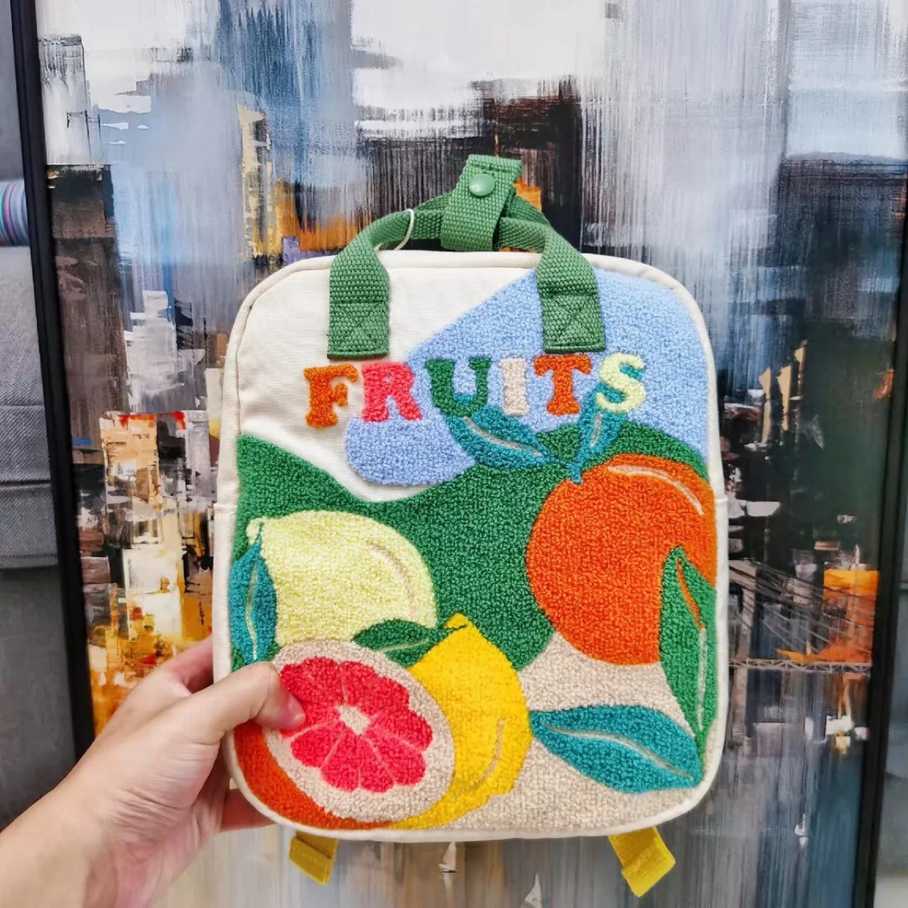 Sac à dos de fruits personnalisé pour enfants, mignon, polyvalent, décontracté, homme, étudiants, respirant, léger, livre, filles