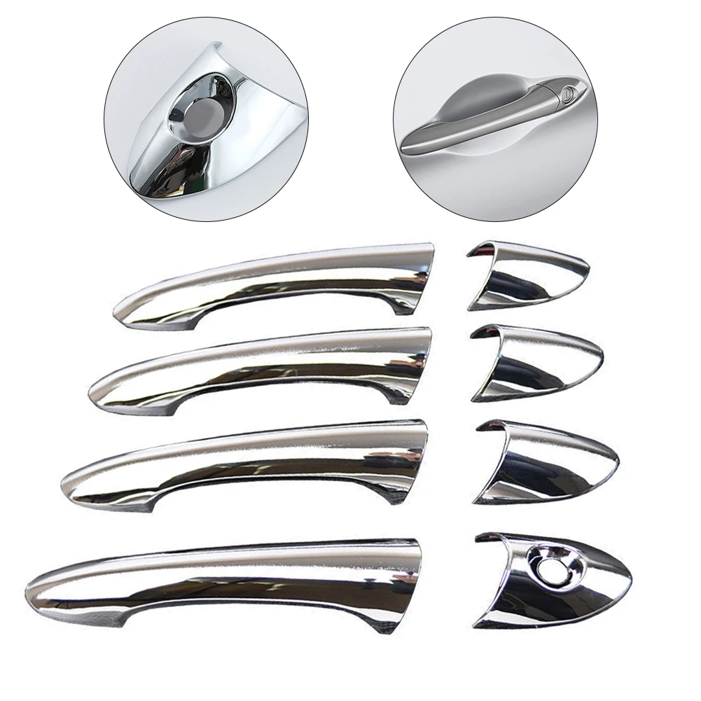 Upgrade Your For Hyundai For Sonata For I45 For YF 2011 2014 with Chrome Trim Door Handle Covers and Sleek Design