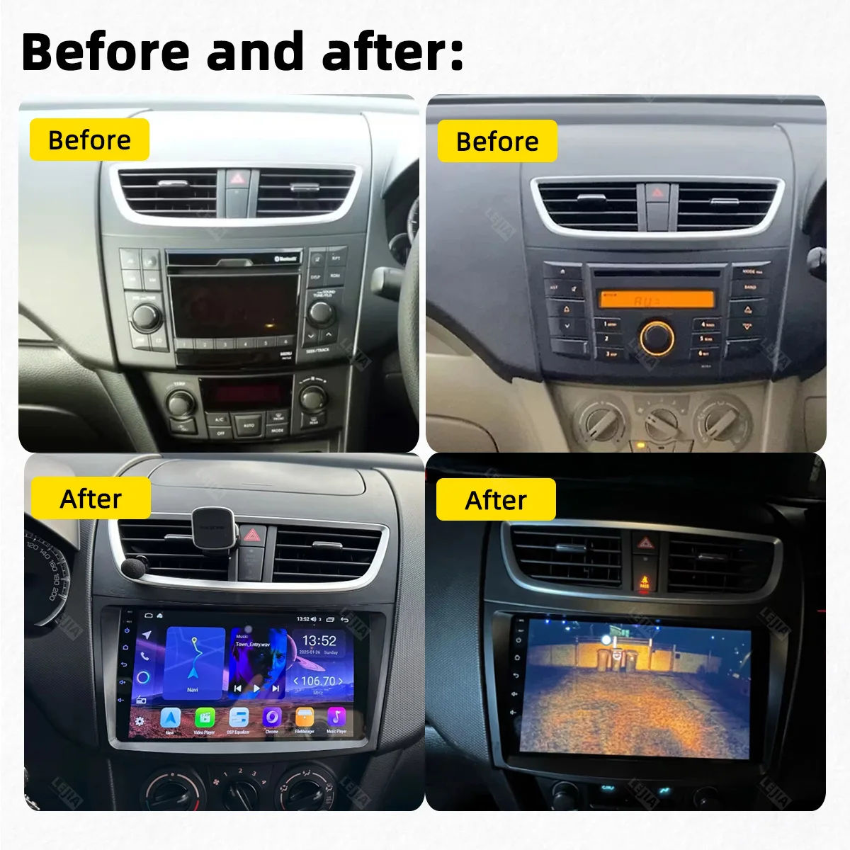 Car Radio For Suzuki Swift 4 2012 - 2016 2 Din Android Car Multimedia Player GPS Navigation Wireless Carplay Video Stereo FM 4G