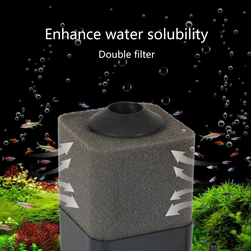 New Bio Sponge Filter for Betta Fry Aquarium Fish Tank Foam Filter Submersible Sponge Filter for Fresh Water and Salt Water