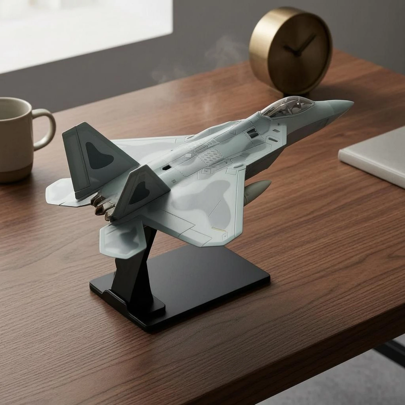 F-22 Falcon Model Canopy Detail F-22 Model Scale Jet Replica Pre-Colored Aircraft Gift