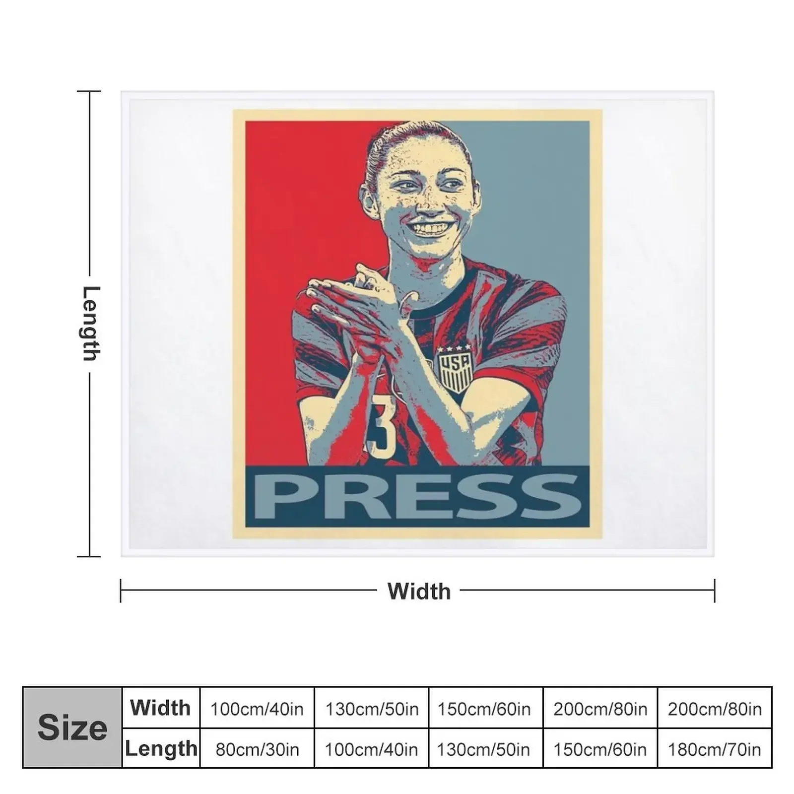 Christen Press Throw Blanket Picnic Beach Vintage Blankets