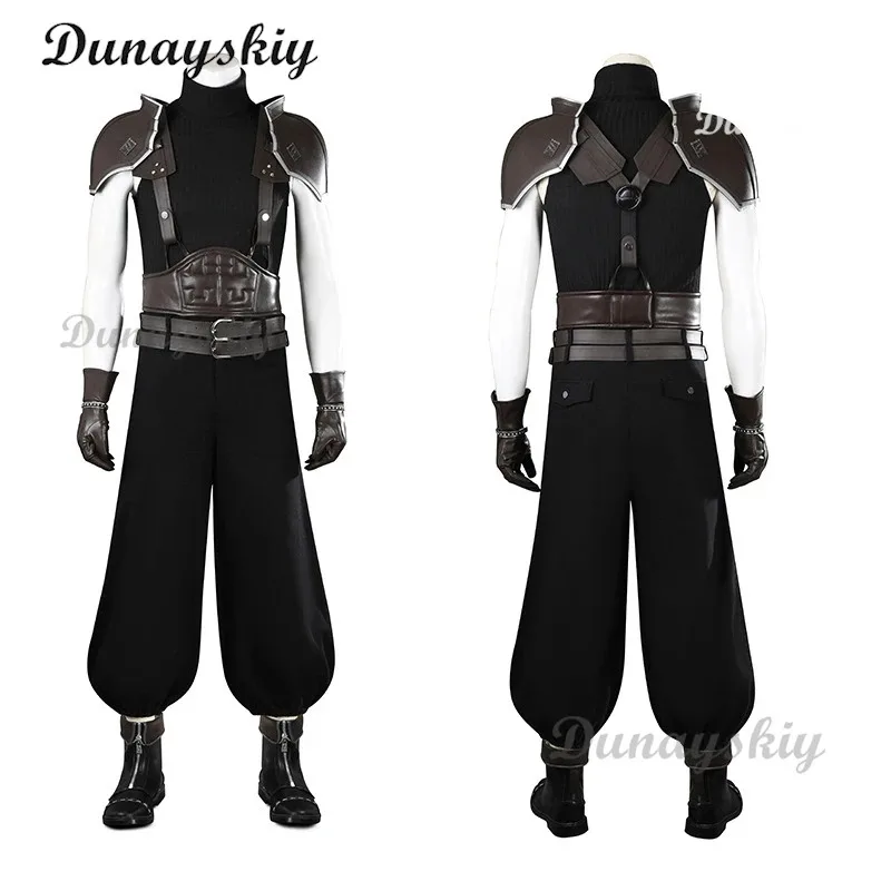 زاك فير فاينل فانتسي السابع 7 أزمة الأساسية زاك فير تأثيري حلي الكبار الرجال لعبة كوس الملابس دعوى أحذية معركة حفلة الهالوين #3