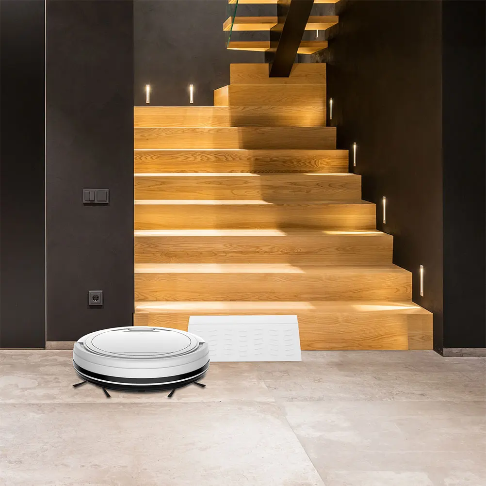 

2Pcs Sweeping Robot Ramp Cushion Threshold Ramp Mat for Home Plastic Entry Transition Pad Portable Non-Slip for Doorway Stairs