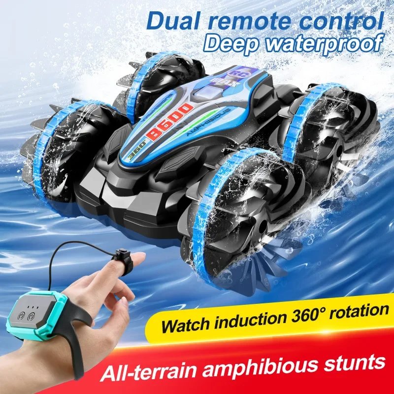 Stunt RC Car Newest High-tech Remote Control Car 2.4G Amphibious  Double-sided Tumbling Driving Children's Electric Toys for Boy