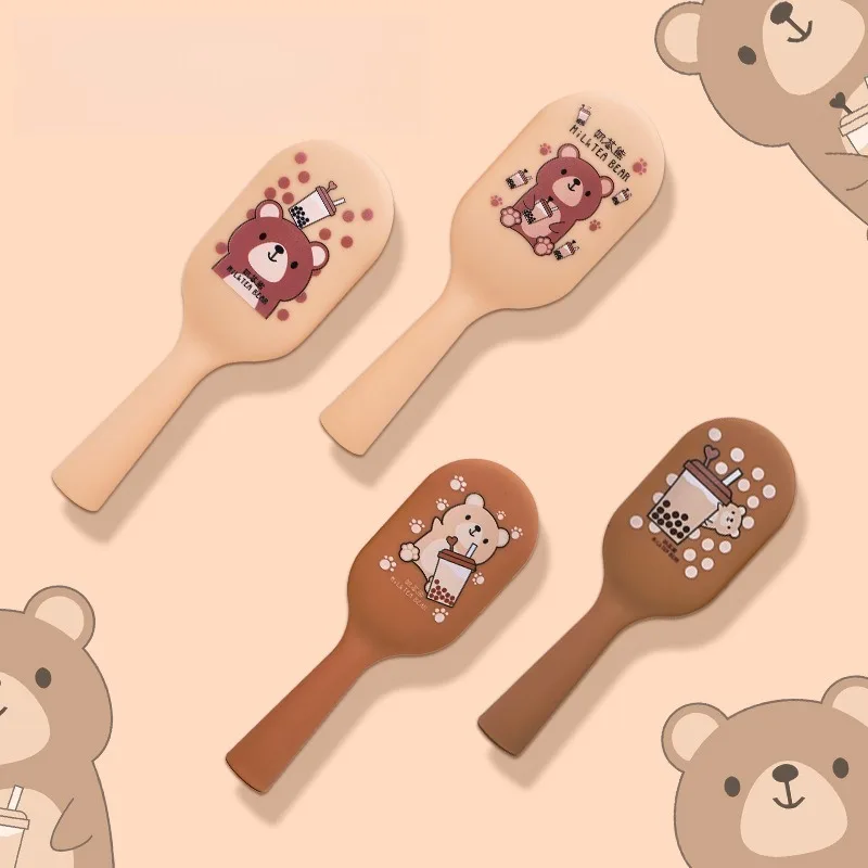 

Milk Tea Bear Cute Hair Comb Anti-static Curly Hair Mini Portable Travel Comb Hairbrush Kids Girls Comb Hair Brush Styling Tools