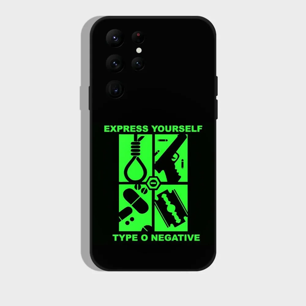 Rock Band Type O Negative Phone Case For Samsung S24,S22 Ultra,S20,S30 plus,S22 plus,S23,S30 ultra 5G Silicone Cover