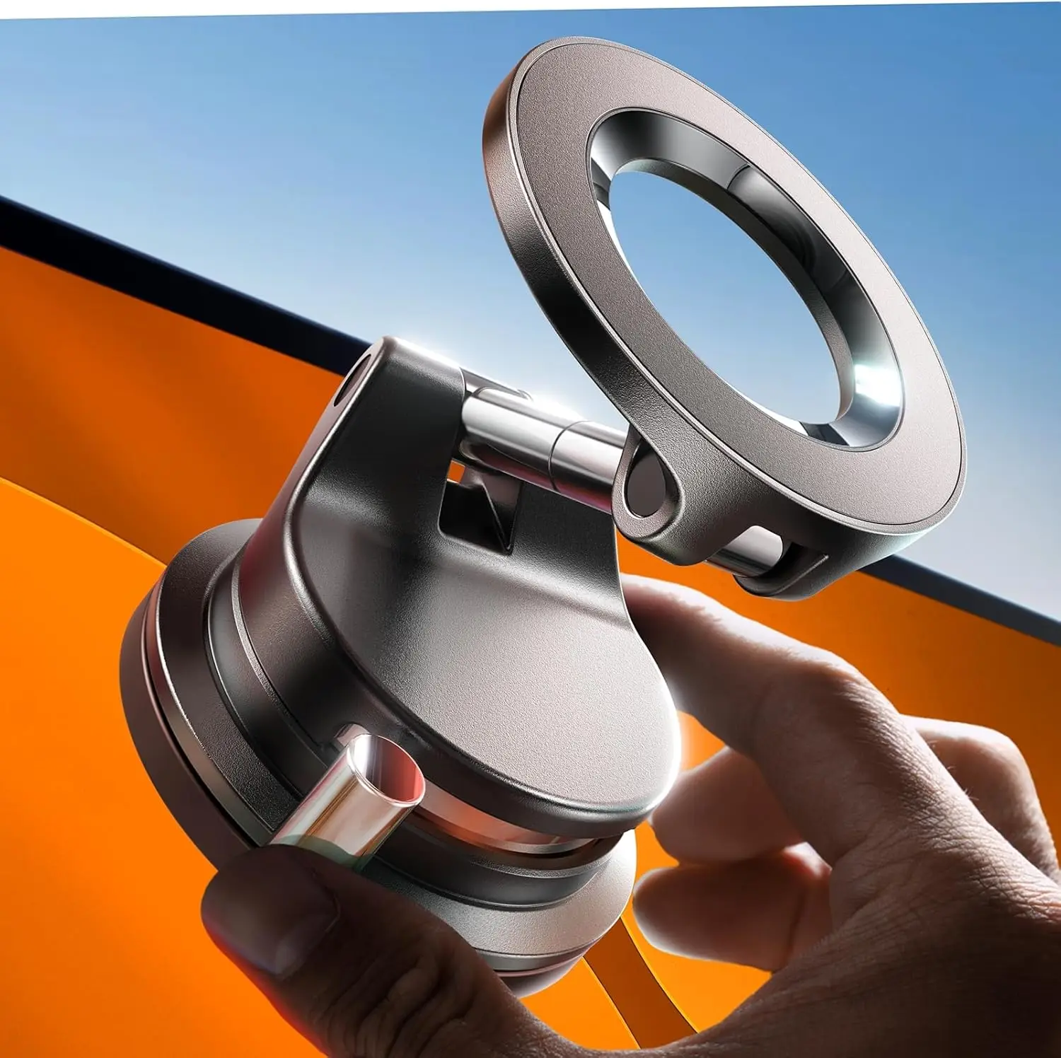 

Magnetic Phone Holders for Car, Vacuum Phone Mount for Car Accessories, SuctionPro Gifts Kits, for iPhone 17 Pro Max 16 15 14 13