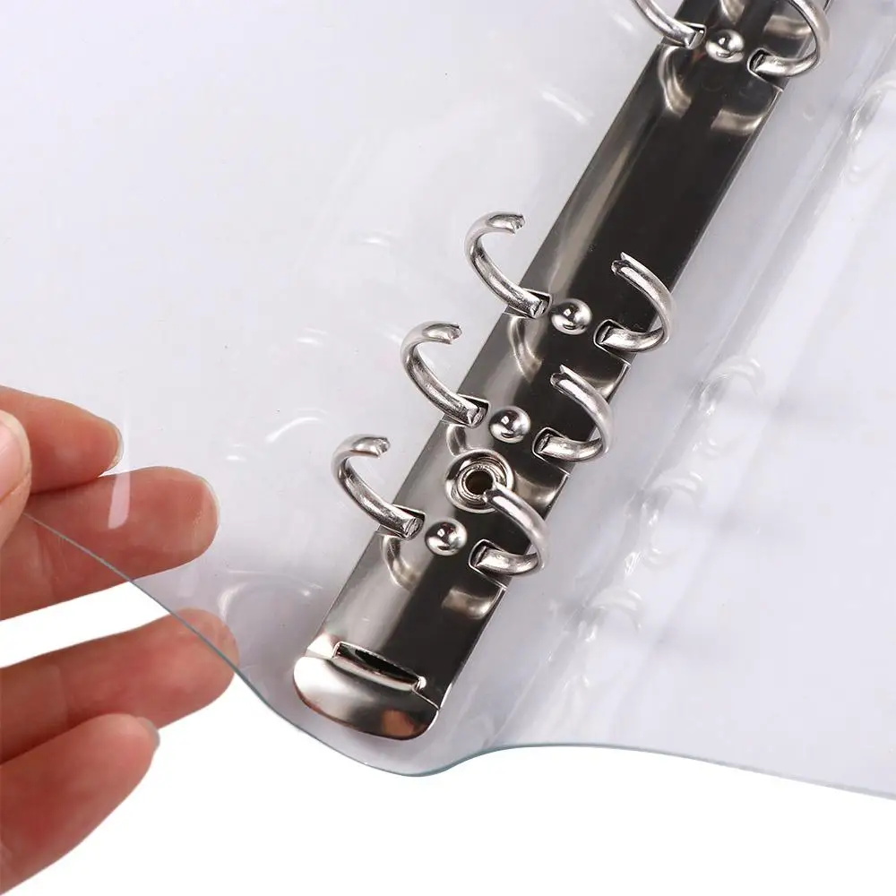 File Folder Student Spiral Diary Planner Ring Binder Cover School Office Supplies Loose Leaf Folder Notebook PVC Notebook Cover