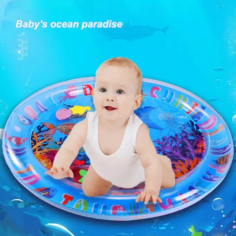 Inflatable Water Play Mat Ocean Theme Water Play Mat For Kids Inflatable Sensory Playmat Promote Development Toys For Visual