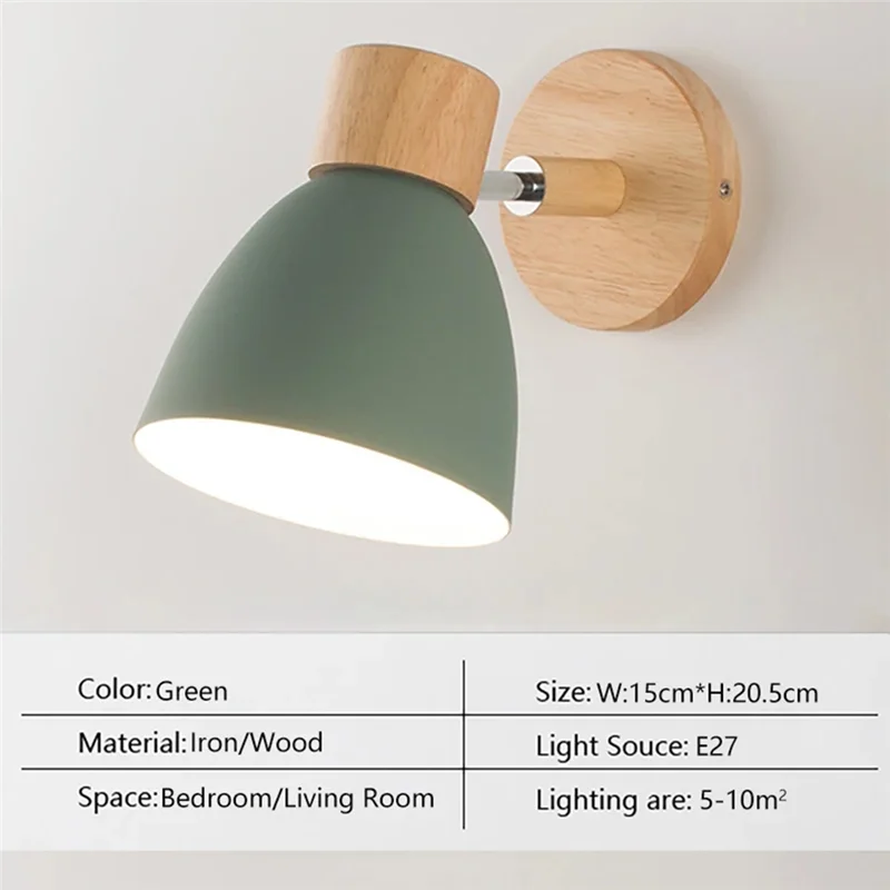 

ABKS-Nordic Modern LED Wall Lamp Minimalist Iron Decorative Lights For Bedroom Aisle Restaurant Indoors Illumination