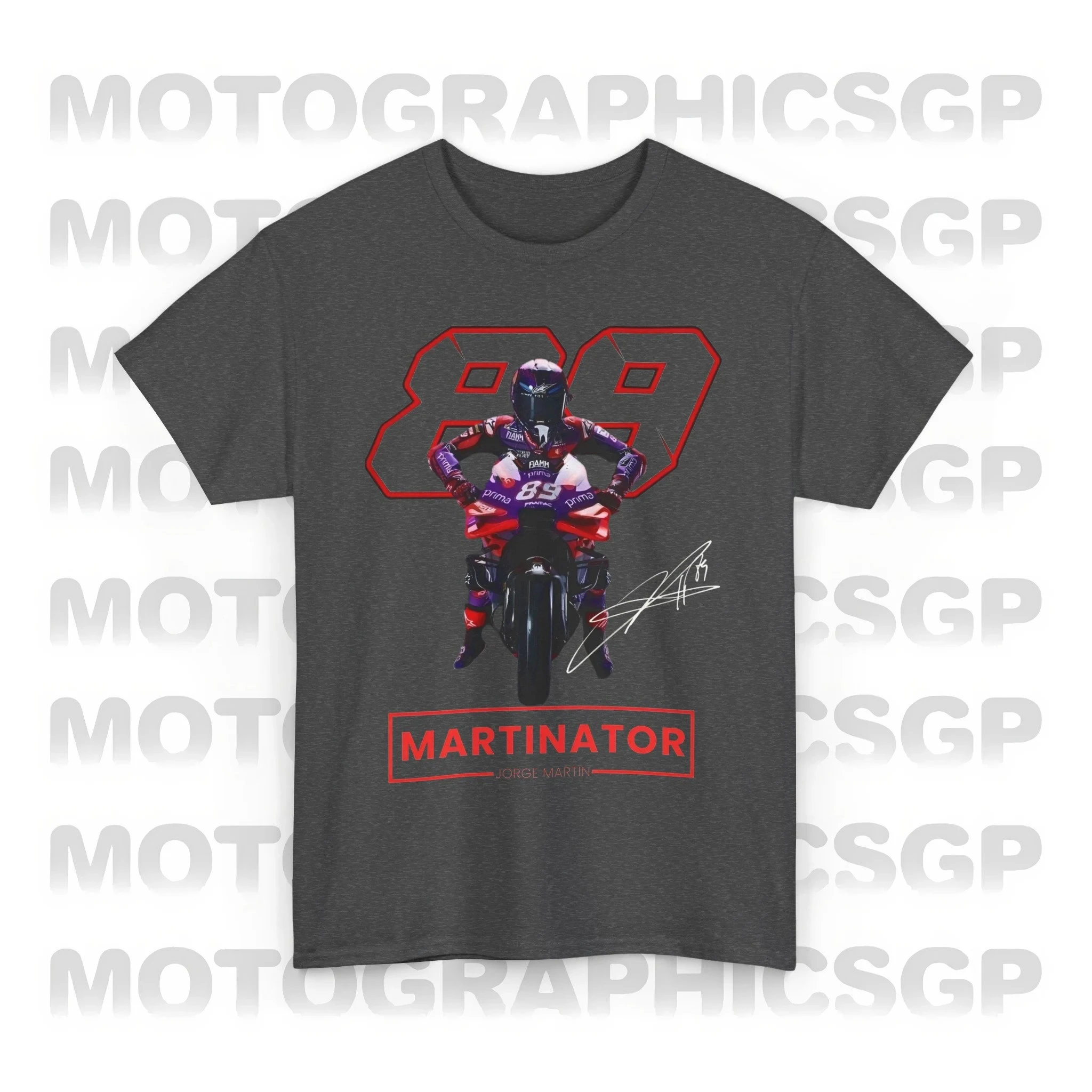 MotoGP Jorge Martin 2024 Martinator 89 T Shirt for Men Sports Tops Tee Grand Prix Champion MotoGp Graphic Motorcycle Clothing